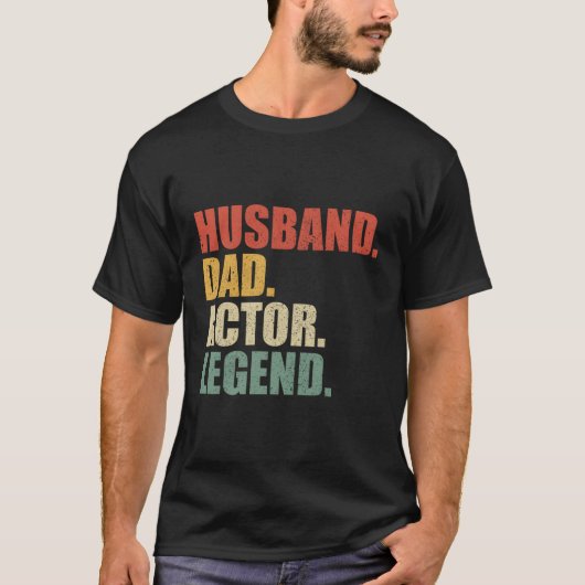 Acteur Man Vader Legend Vaderdag T-shirt (Voorkant)