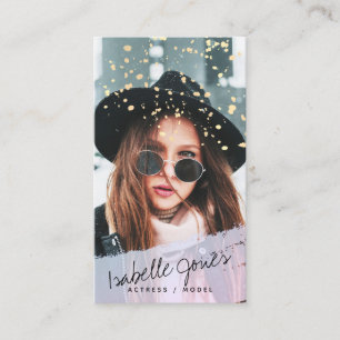 Acteur Model Singer Dancer Foto Visitekaartje