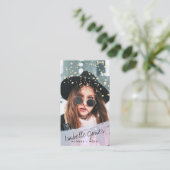 Acteur Model Singer Dancer Foto Visitekaartje (Staand voorkant)