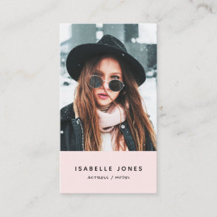 Acteur Model Singer Dancer Foto Visitekaartje