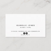 Acteur Model Singer Dancer Roze Foto Visitekaartje (Achterkant)