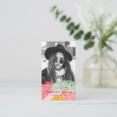 Acteur Model Singer Stijlvolle foto Visitekaartje (Staand voorkant)