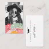 Acteur Model Singer Stijlvolle foto Visitekaartje (Voorkant / Achterkant)