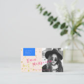 Acteur Model Singer Stijlvolle foto Visitekaartje (Staand voorkant)