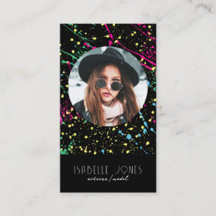 Acteur Model Zanger DJ Foto QR code Social Media Visitekaartje