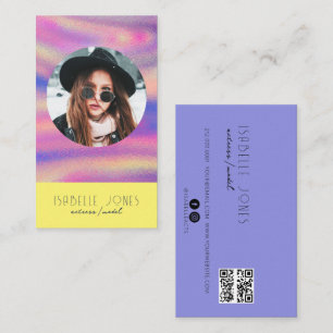 Acteur Model Zanger DJ Foto QR code Social Media Visitekaartje