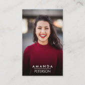 Acteur Modellen Danser Foto Sociale Media Iconen Visitekaartje (Voorkant)