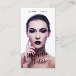 Acteur modellen headshot foto moderne fotografie visitekaartje