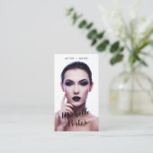 Acteur modellen headshot foto moderne fotografie visitekaartje (Staand voorkant)