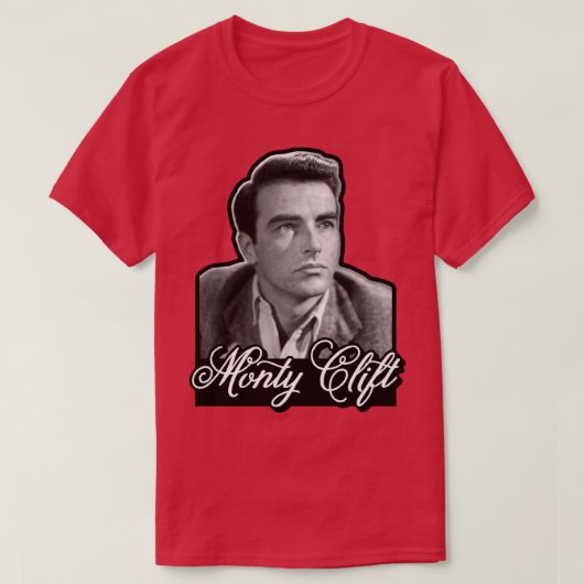 Acteur Montgomery Clift Monty Clift T-shirt (Design voorkant)