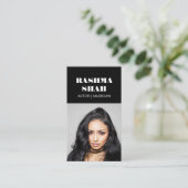 Acteur muzikant entertainment professionele foto visitekaartje (Staand voorkant)