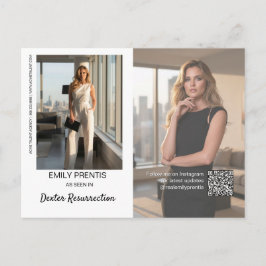 Acteur Promokaart | 3 Foto Samengestelde Postkaart