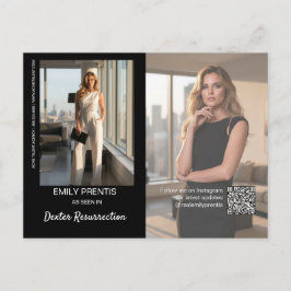 Acteur Promokaart | 3 Foto Samengestelde Postkaart