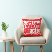 Acteur; Scarlet Red Stripes Kussen (Stoel)