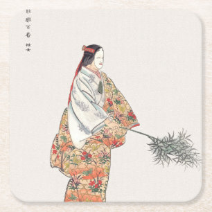 Acteur spelen Hanjo japan kunst schilderen Kogyo T Kartonnen Onderzetters