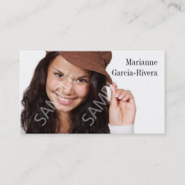 Acteur Subtiele Floral Headshot Visitekaartje