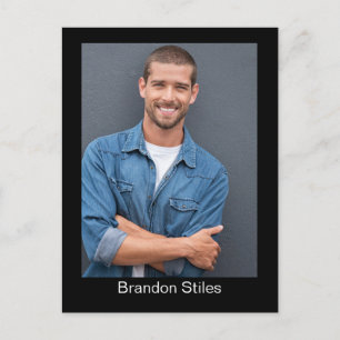 Acteur Talent Headshot Inzending Postkaart