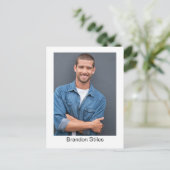 Acteur Talent Hoofdopname Inzending Postkaart (Staand voorkant)
