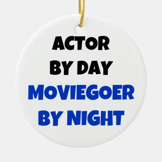 Acteur van Day MovieGamer by Night Keramisch Ornament (Voorkant)