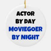 Acteur van Day MovieGamer by Night Keramisch Ornament (Achterkant)