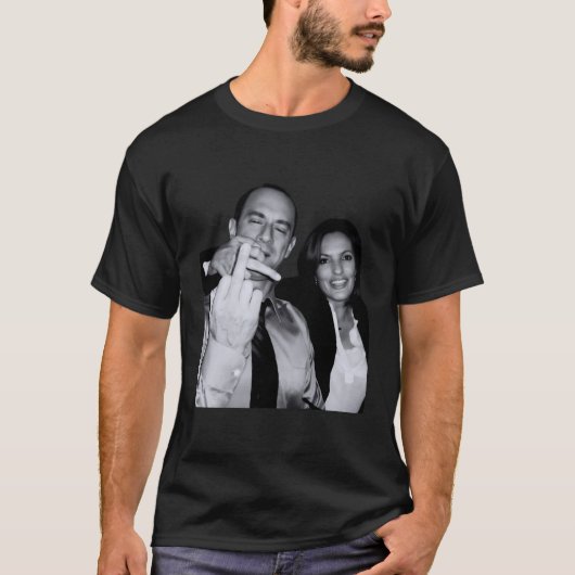 Acteurs Elliot Stabler en Olivia Benson T-shirt (Voorkant)
