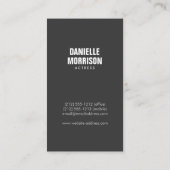 Acteurs en modellen Classic Headshot Visitekaartje (Achterkant)