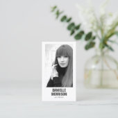 Acteurs en modellen Classic Headshot Visitekaartje (Staand voorkant)