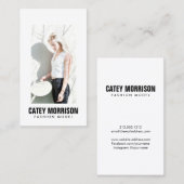 Acteurs en modellen Classic White Framed Headshot Visitekaartje (Voorkant / Achterkant)