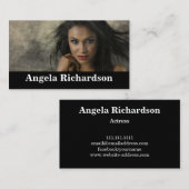 Acteurs en modellen Modern Minimalist Visitekaartje (Voorkant / Achterkant)