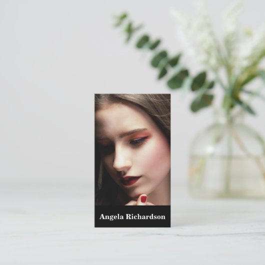 Acteurs en modellen Modern Minimalist Visitekaartje (Staand voorkant)