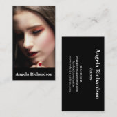Acteurs en modellen Modern Minimalist Visitekaartje (Voorkant / Achterkant)