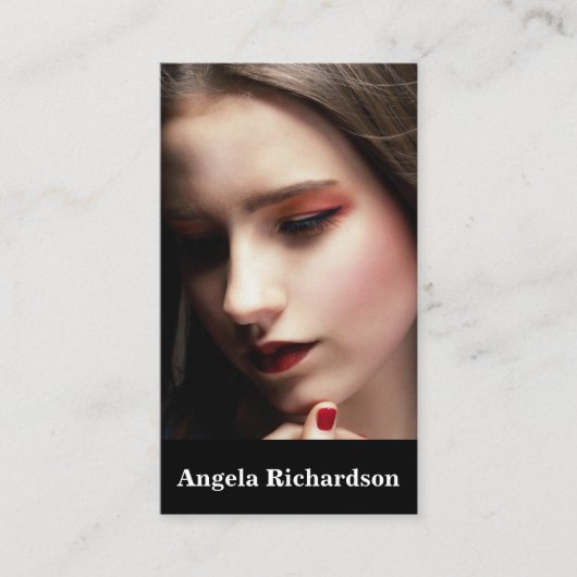 Acteurs en modellen Modern Minimalist Visitekaartje (Voorkant)