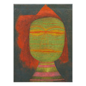 Acteur's Mask van Paul Klee Foto Afdruk (Voorkant)