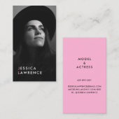Acteurs modellen headshot foto moderne fotografie visitekaartje (Voorkant / Achterkant)