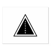 ACTIE Aangepaste Tekst Rode Inkt Kantoor School Un Rubberstempel (Afrduk)