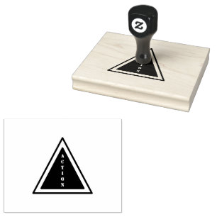 ACTIE Aangepaste Tekst Rode Inkt Kantoor School Un Rubberstempel