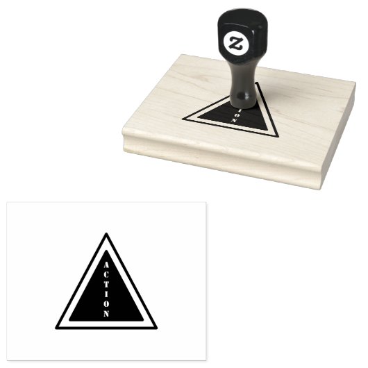 ACTIE Aangepaste Tekst Rode Inkt Kantoor School Un Rubberstempel (Gestempeld)