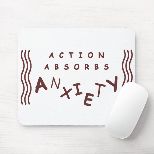 Actie absorbeert angst muismat (Met muis)