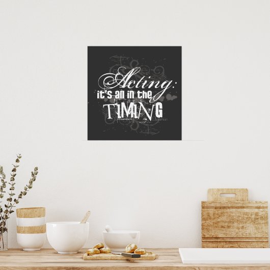 Actie - allen in de timing poster (Keuken)