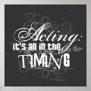 Actie - allen in de timing poster