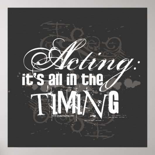 Actie - allen in de timing poster (Voorkant)