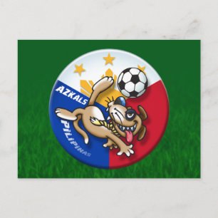 Actie Azkals Soccer Football Briefkaart