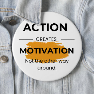 Actie Creëer motivatie Ronde Button 6,0 Cm