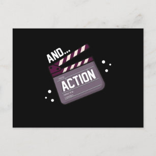 Actie die Clapperboard Actor Actress Movie Gif Act Briefkaart