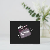 Actie die Clapperboard Actor Actress Movie Gif Act Briefkaart (Staand voorkant)