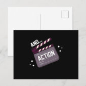 Actie die Clapperboard Actor Actress Movie Gif Act Briefkaart (Voorkant / Achterkant)