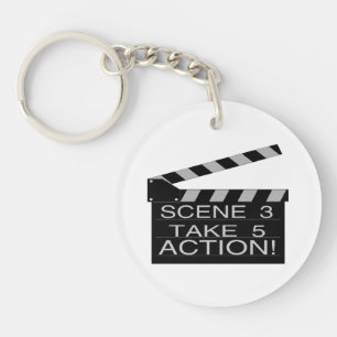 Actie-directeuren Klapbord Sleutelhanger