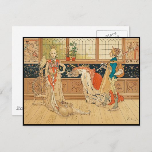 Actie en speelplaten briefkaart (Voorkant / Achterkant)