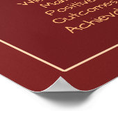 Actie en wijsheid bereiken positieve resultaten poster (Hoek)