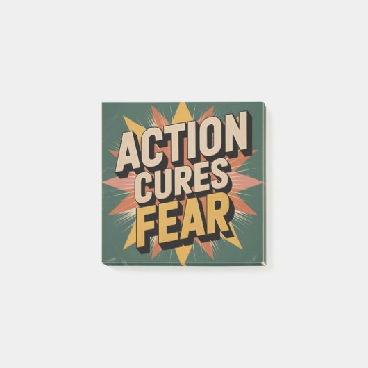 Actie geneest angst post-it® notes (Voorkant)